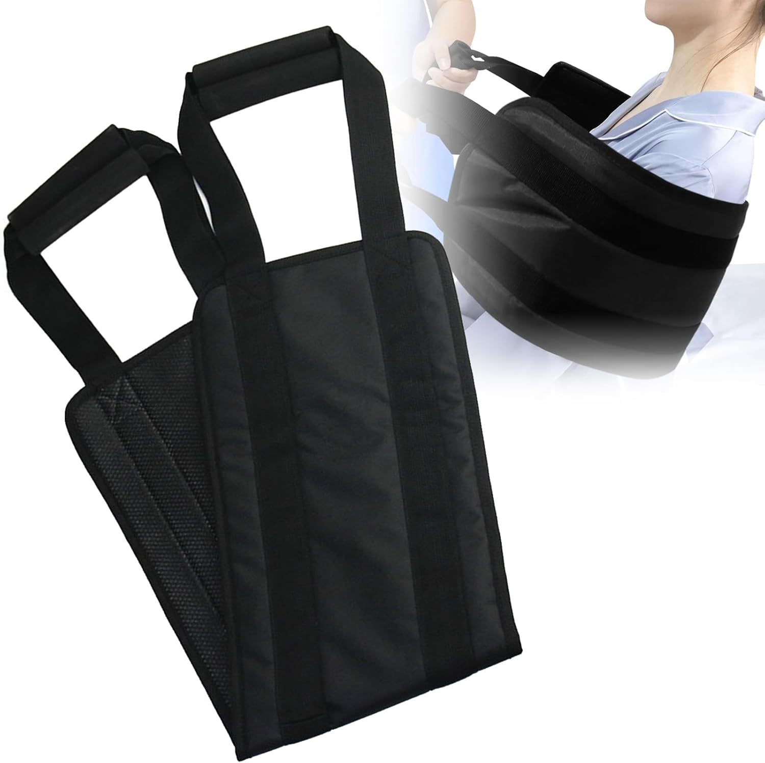 Patient Transfer Belt with Handles for Safe Mobility Support and Bed Turning Assistance