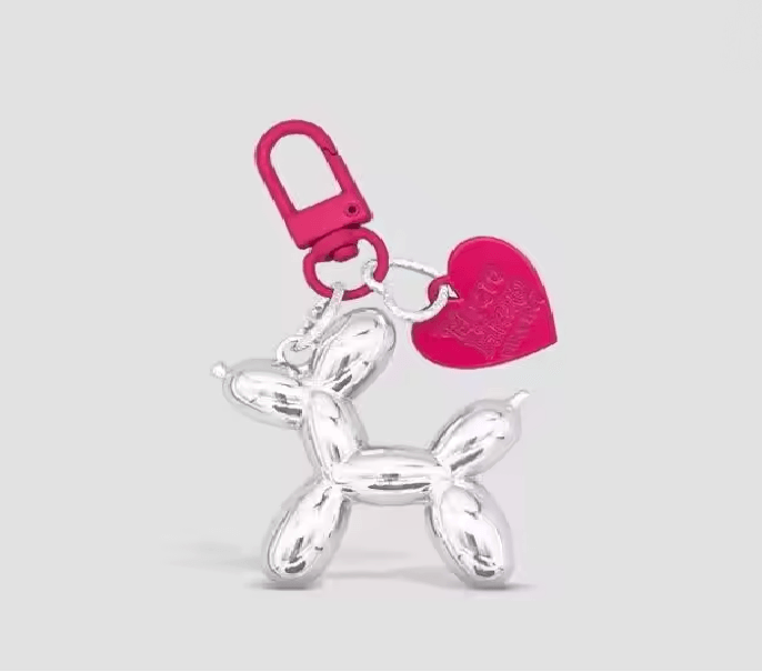 Jelly Balloon Dog Keychain Pendant