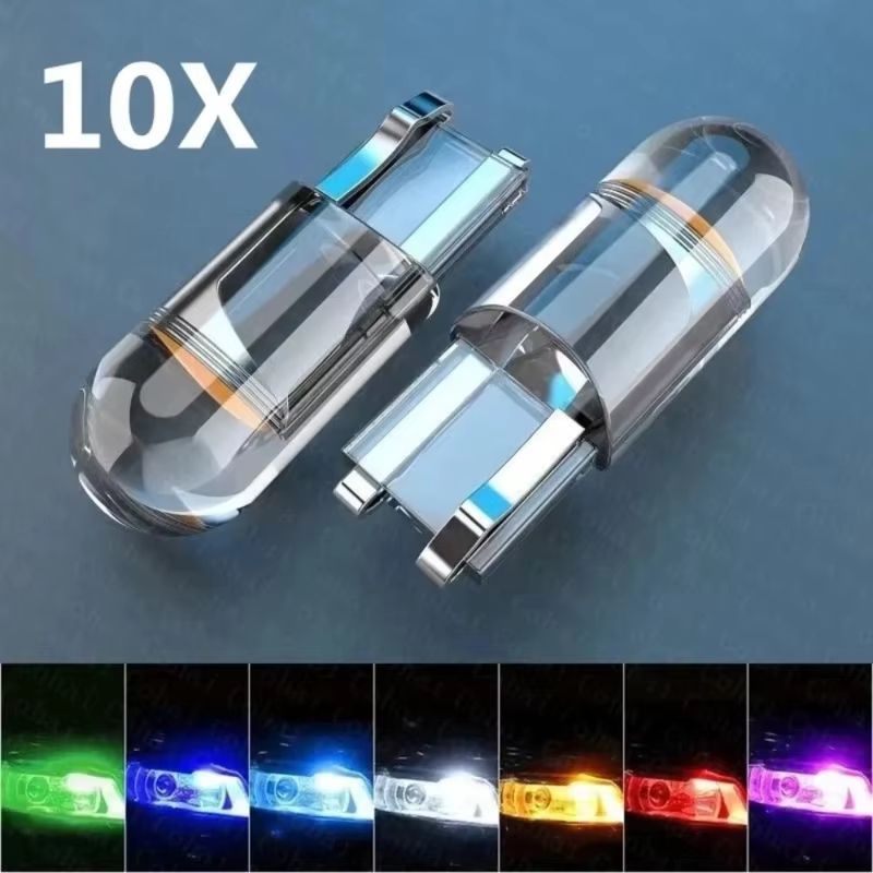 Canbus T10 LED Glass COB 6000K Car Light Bulb 5W for Dome Reading and License Plate