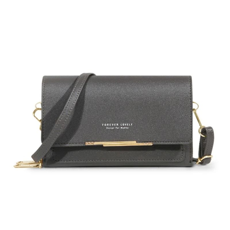 Womens Large Capacity Wallet Shoulder Bag with Phone Holder