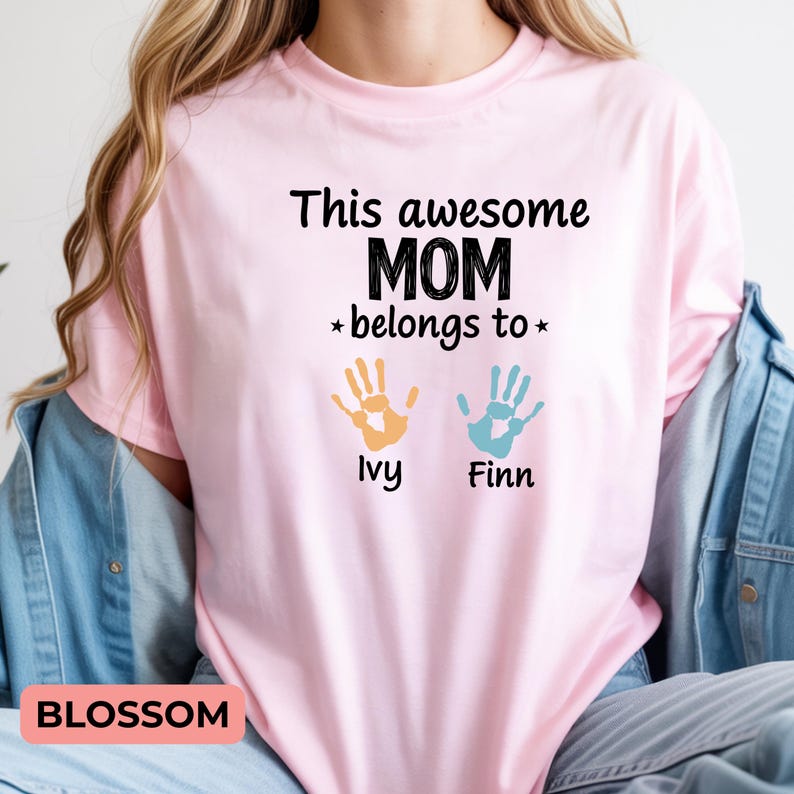 This Awesome Mom Belongs To Shirt – Personalized Mother's Day Sweatshirt with Custom Name