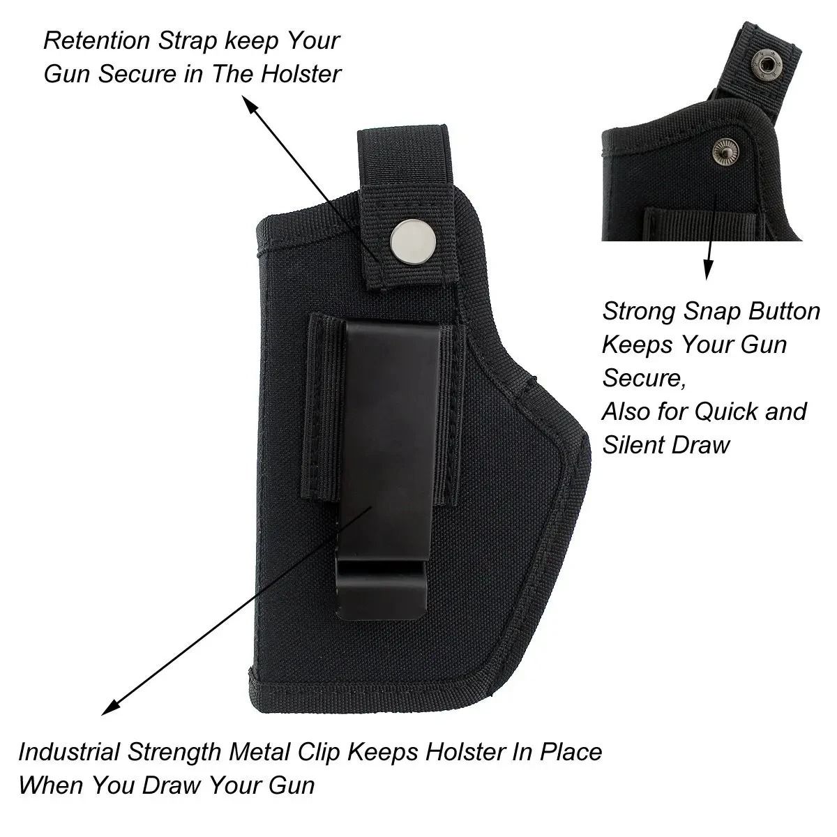 Universal IWB/OWB Concealed Carry Holster