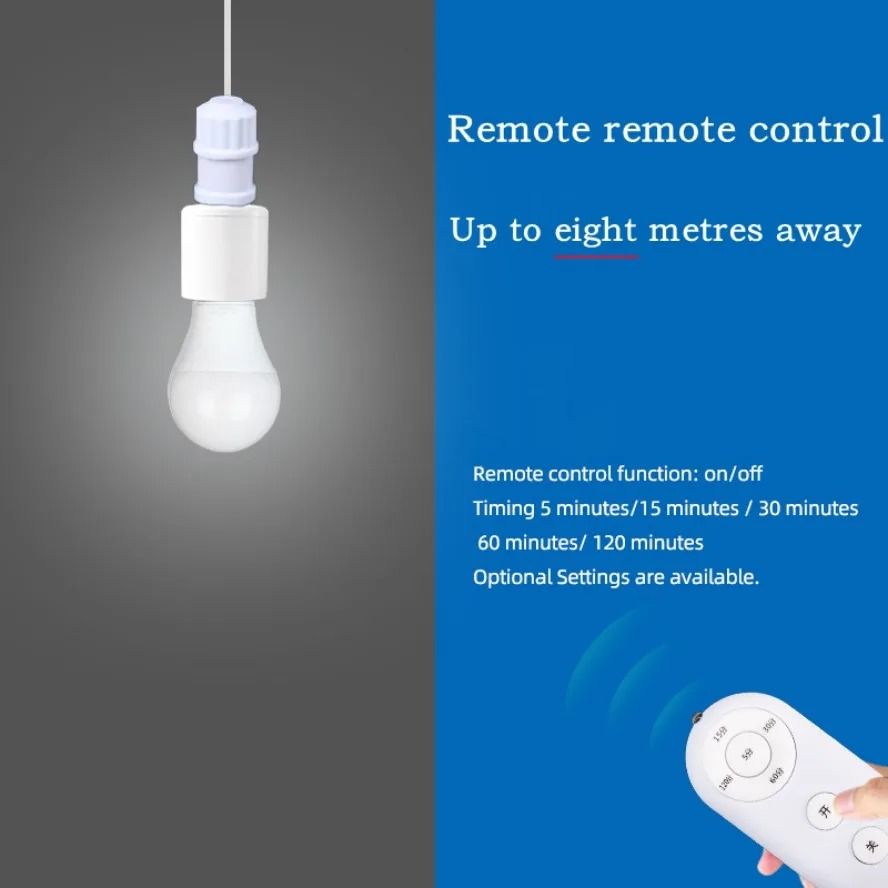 Smart Remote Control Lamp Holder with Timer Function