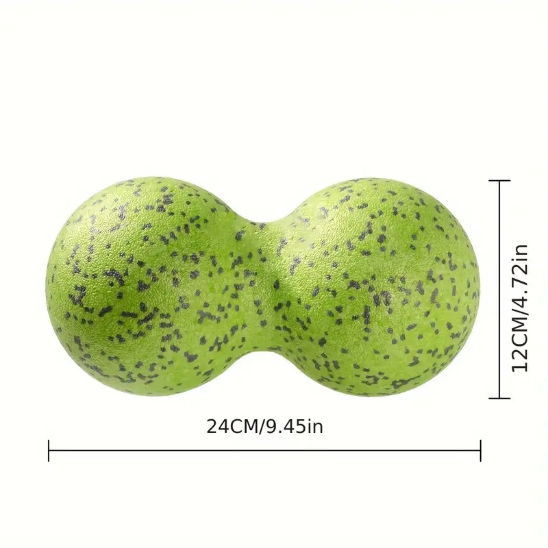 Double Long Hockey Ball, High Density Peanut Massage Ball, Deep Tissue Muscle Massage Roller
