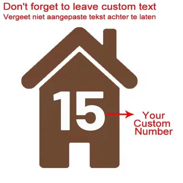 Custom Wheelie Bin Number Stickers Vinyl House Number Decal Set