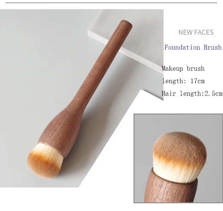 Karsyngirl Makeup Brush Wood Walnut Large Retro Powder Brush
