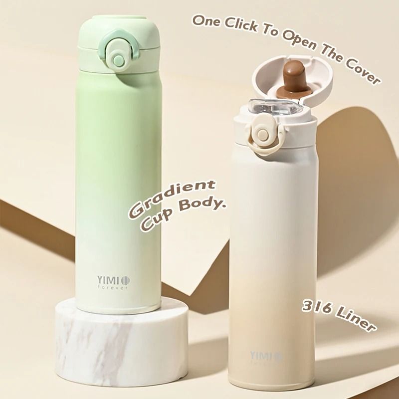 500ml Large Capacity Thickened 316 Stainless Steel Vacuum Thermal Insulation Portable Tumbler Thermos Coffee Cup