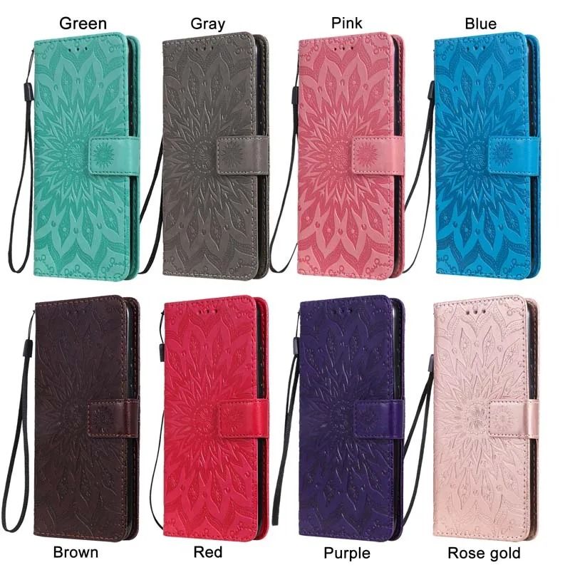 Leather Flip Wallet Phone Case with Card Holder