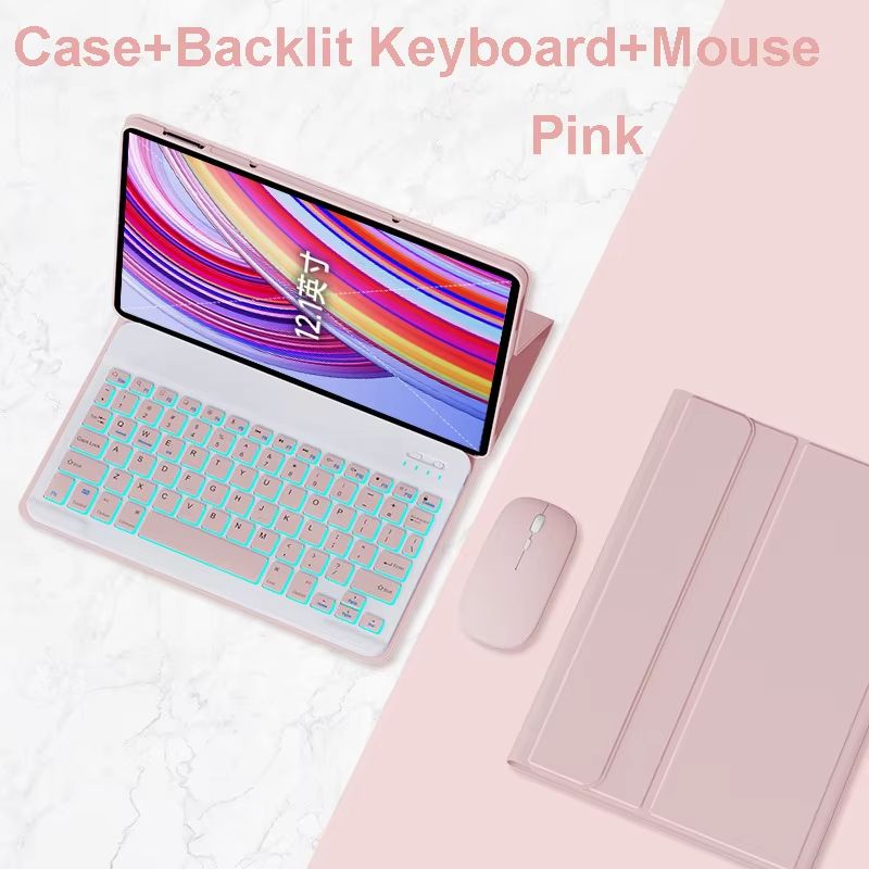 Xiaomi Redmi Pad Pro 12.1 Inch Case with Keyboard – Slim Protective Cover with Detachable Wireless Keyboard & Stand