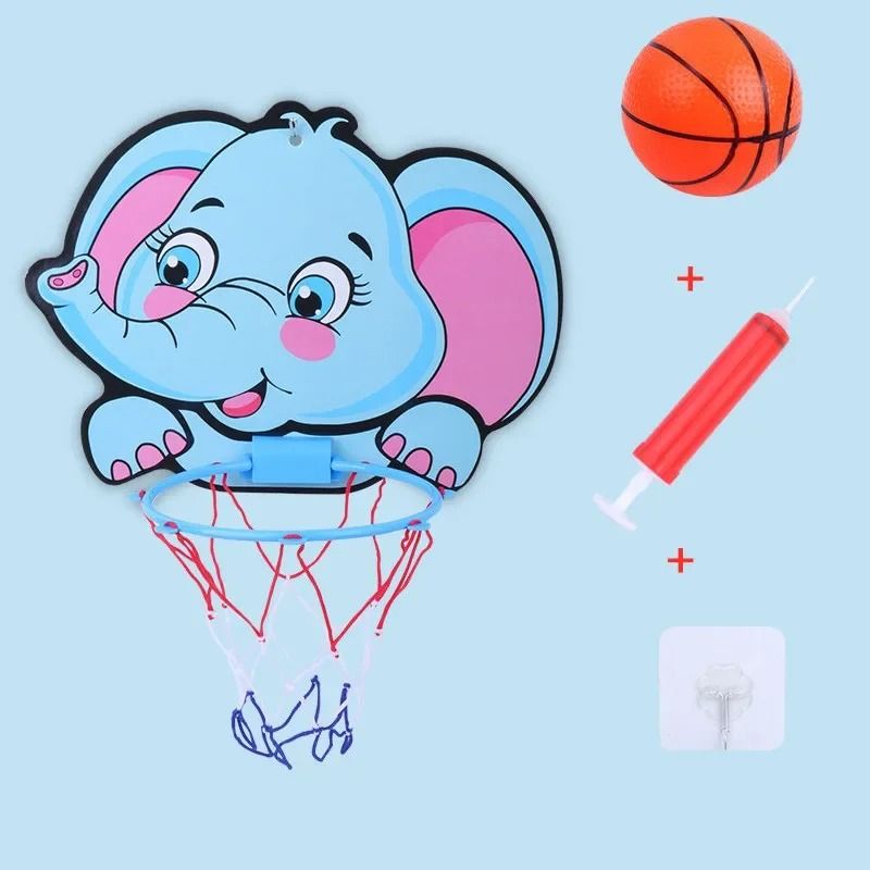 Professional Cartoon Animal Kids Basketball Hoop Kit
