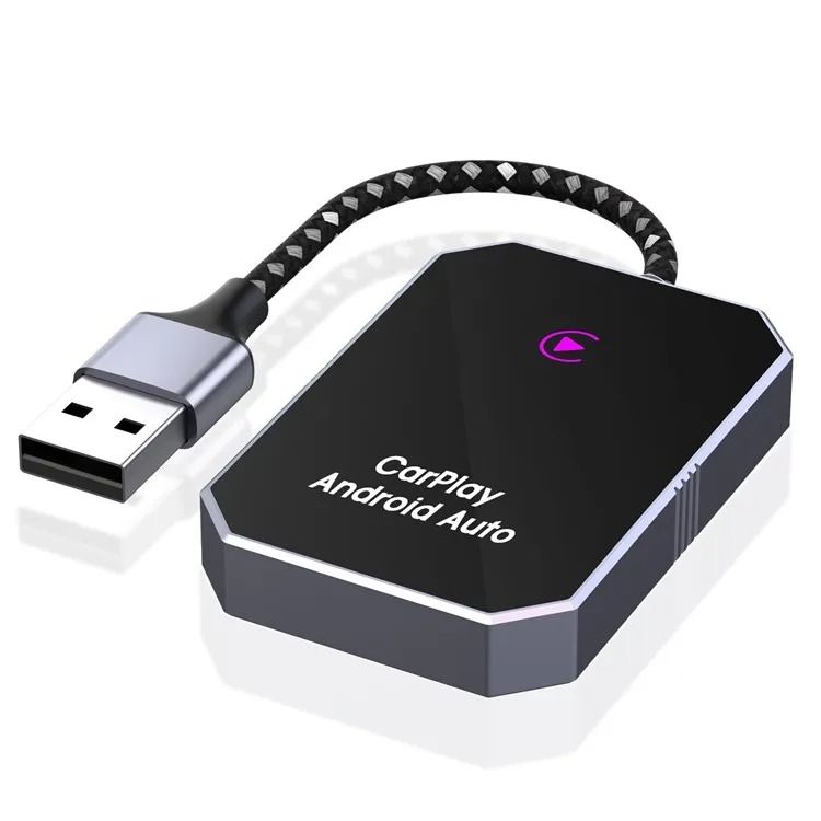 2 in 1 Wireless CarPlay Android Auto Mini Adapter with 5G WiFi