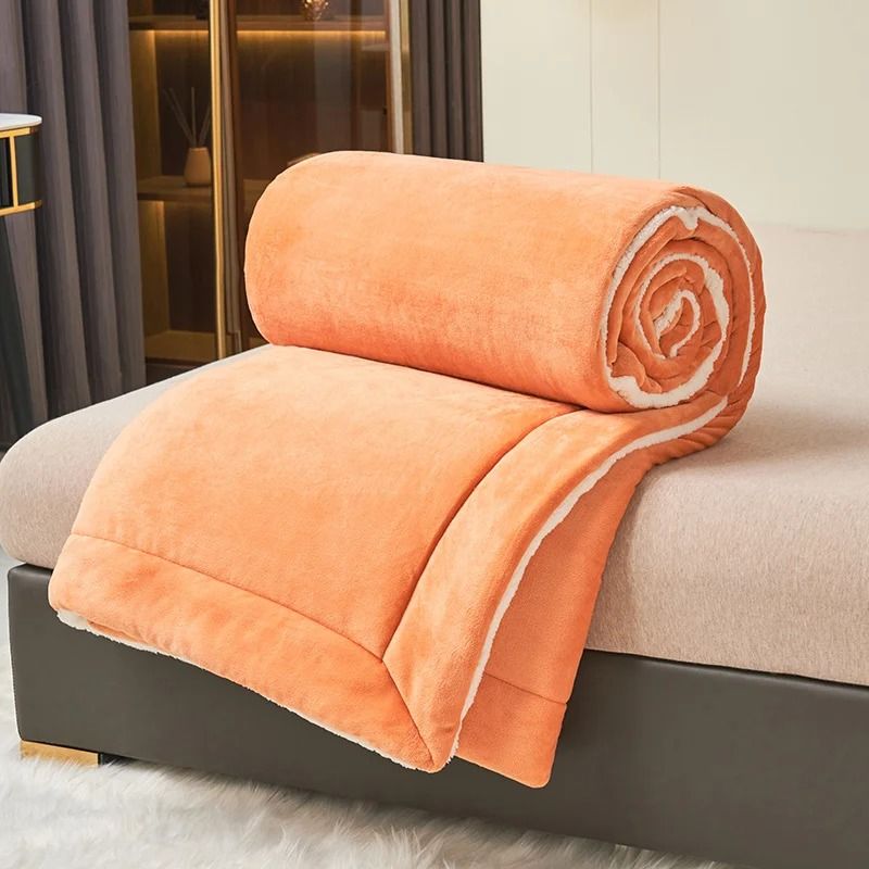 Super Soft Imitation Lambswool Blanket High Quality Milk Fleece Sofa Blanket