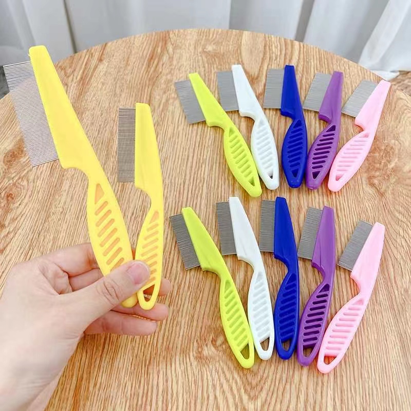 Pet Hair Shedding Comb Stainless Steel Flea Comb for Cat and Dog Grooming