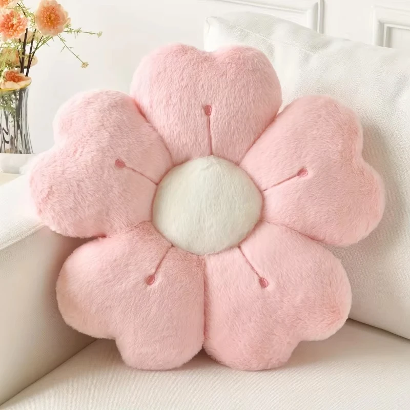 Daisy Seat Cushion Sunflower Pillow Flower Mat Plush Toy Mat Office Mat Christmas Gift