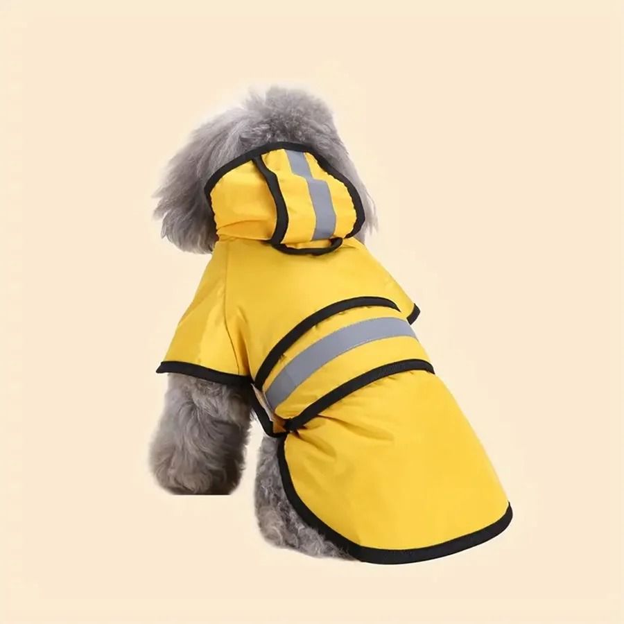 Adjustable Waterproof and Windproof Dog Raincoat