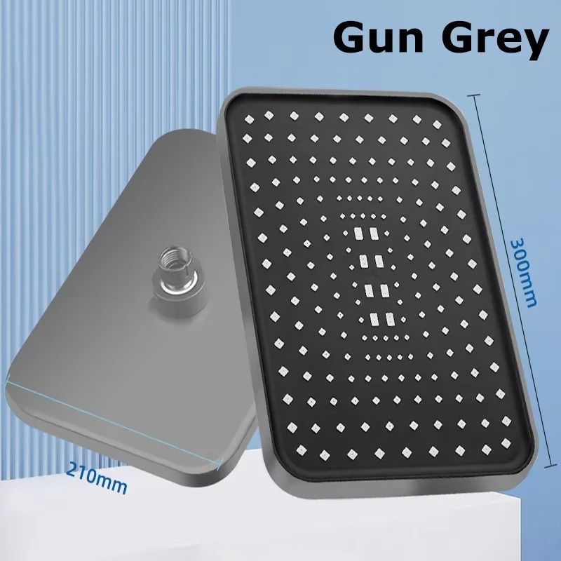 High Pressure Rotating Water Saving Shower Head 14 Inch Top Spray