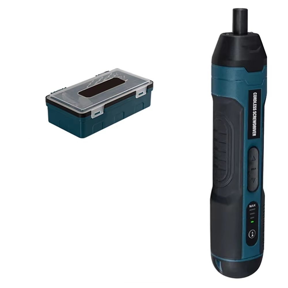 Mini Cordless Electric Screwdriver, Rechargeable, Power Drill Bits Set, Household Torque Repair Tools Kit