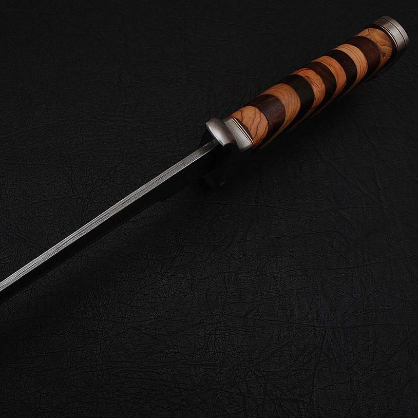 29 Inch Hand Forged Viking Combat Sword Damascus Steel Hunting Sword