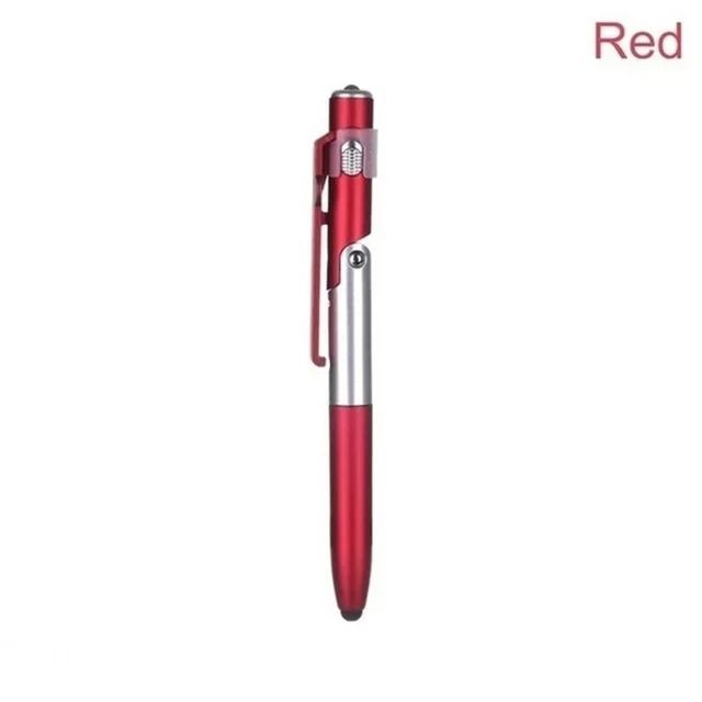 4 in 1 Multifunction Pen with LED Light and Phone Holder Ballpoint Pen Gadget
