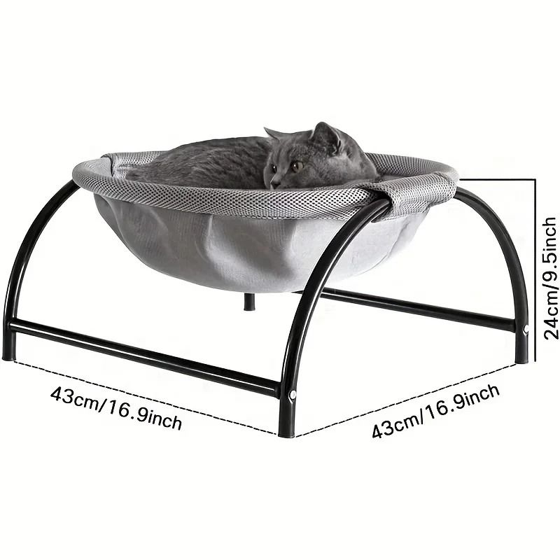 Free-Standing Stable & Breathable Pet Hammock Bed