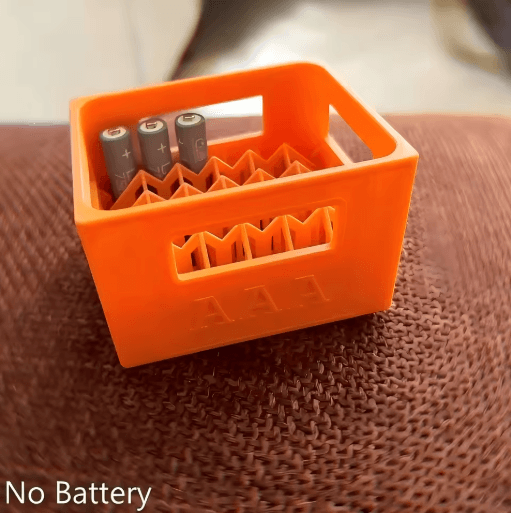 3D Printed AA AAA Battery Storage Box Large Capacity Battery Organizer with 30 20 Slots