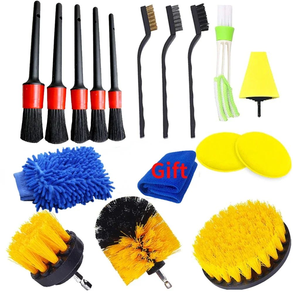 Car Detailing Drill Brush Cleaning Kit