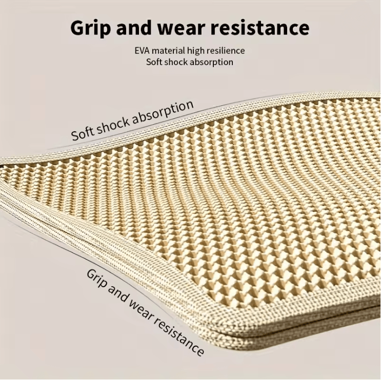 CleanPaw Double Layer Cat Litter Mat with Waterproof Honeycomb Design