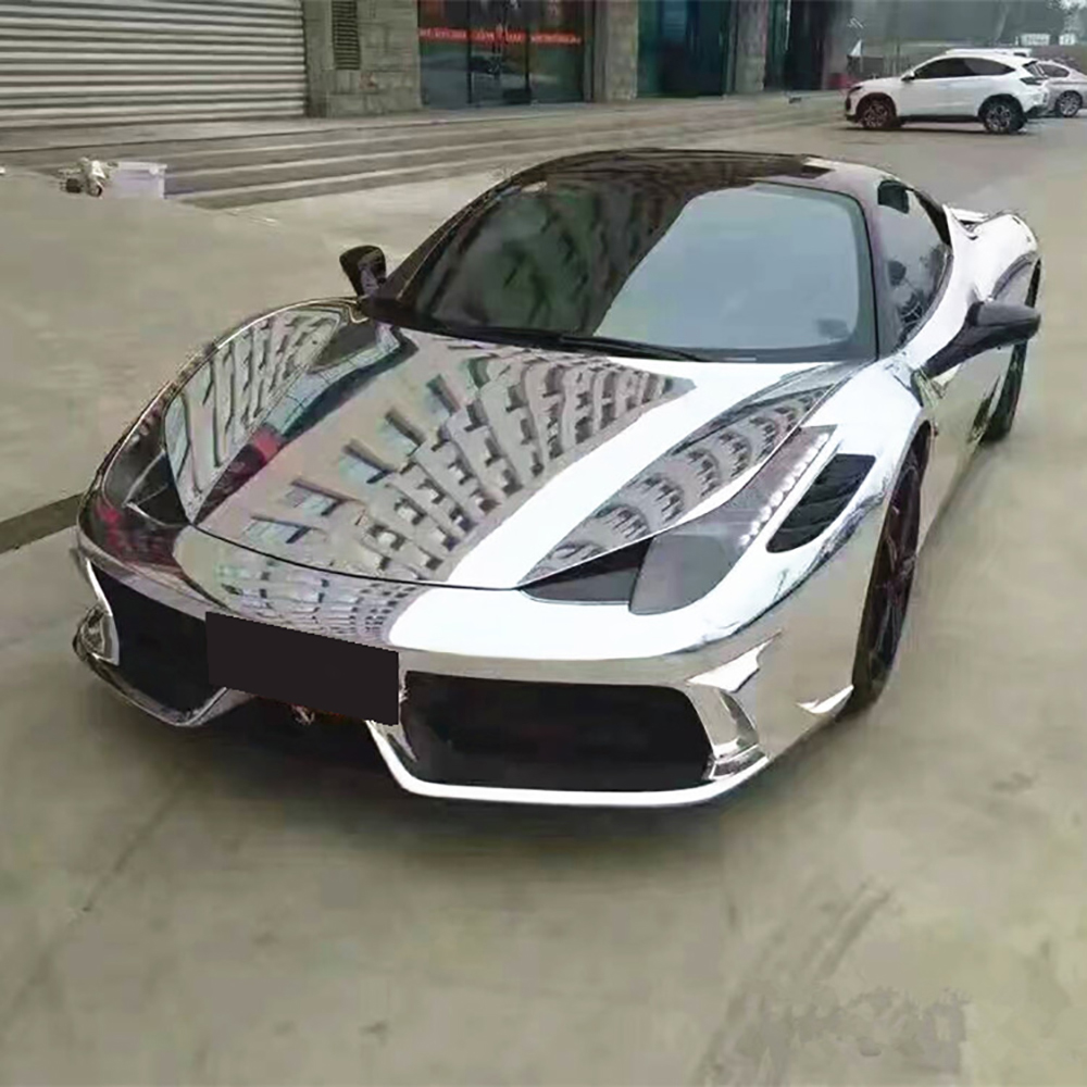 Chrome Glossy Mirror Vinyl Films, Car Stickers for Vehicle, Laptop Motorcycle Bicycle Cover Accessories