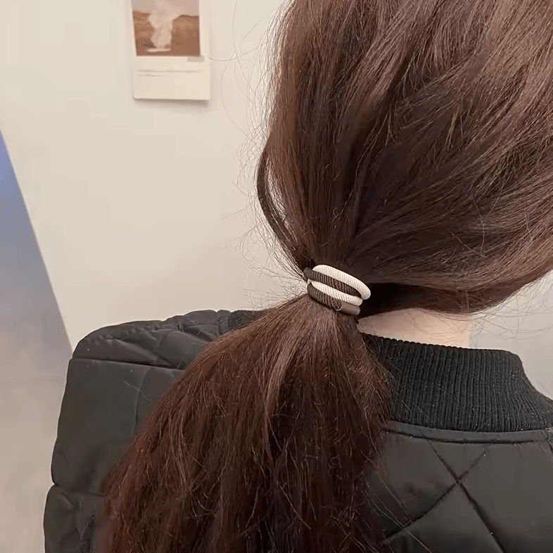 Elastic Hair Bands Set Thick High Elasticity Hair Ties for Women and Girls