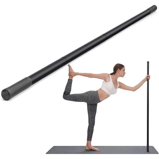 Adjustable Yoga Stretching Stick Steel Mobility Training Stick for Flexibility and Balance