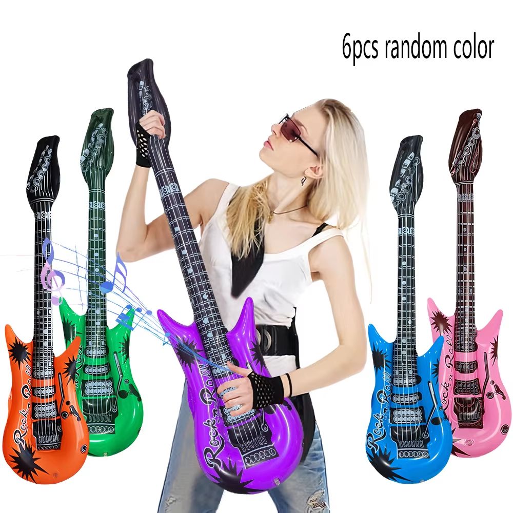 RockStar Inflatable Guitar Set (6-Piece, 37
