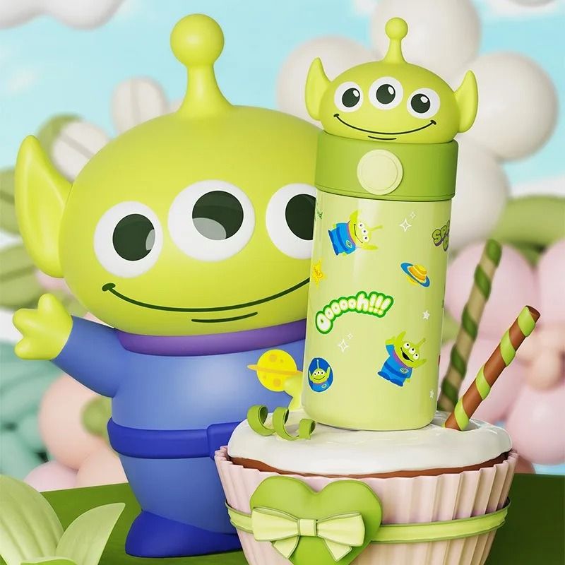 Cartoon Design Heart Handle Thermos