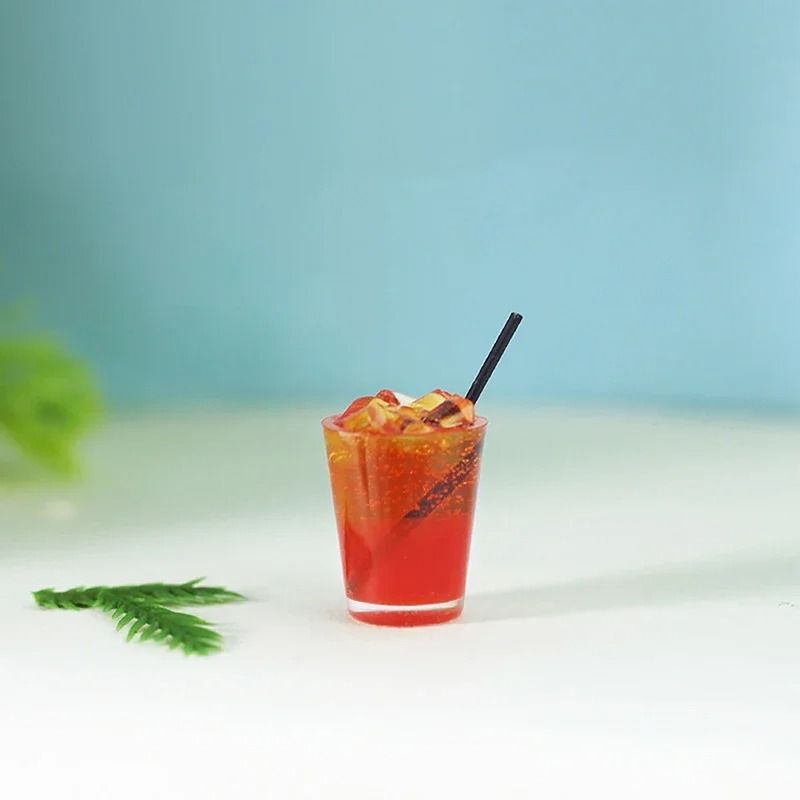 Miniature Cocktail Drinks Dollhouse Accessories 1 12 Scale Miniature Bar Set Decor