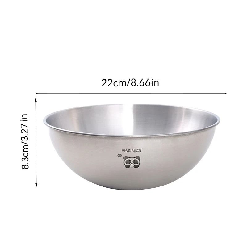Stainless Steel Mixing Bowl with Scale Large Capacity Kneading Dough Bowl