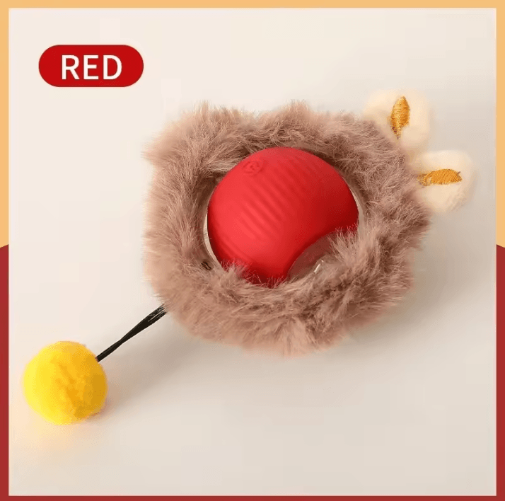 Interactive Rechargeable Rolling Ball Pet Toy – Smart Automatic Cat & Dog Imitation Mouse Toy