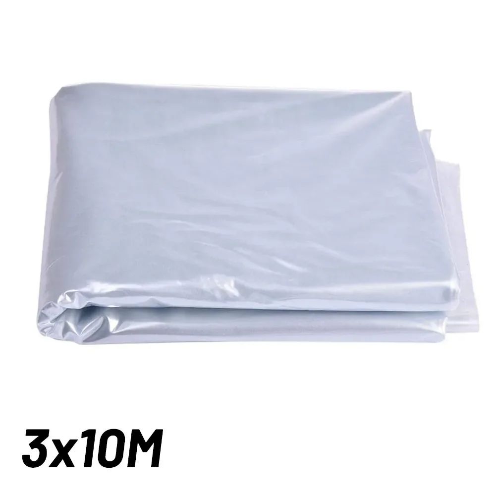 Clear Greenhouse Plastic Sheeting Cold Protection Cover, Waterproof UV-Resistant Garden Plant Frost Shield Film