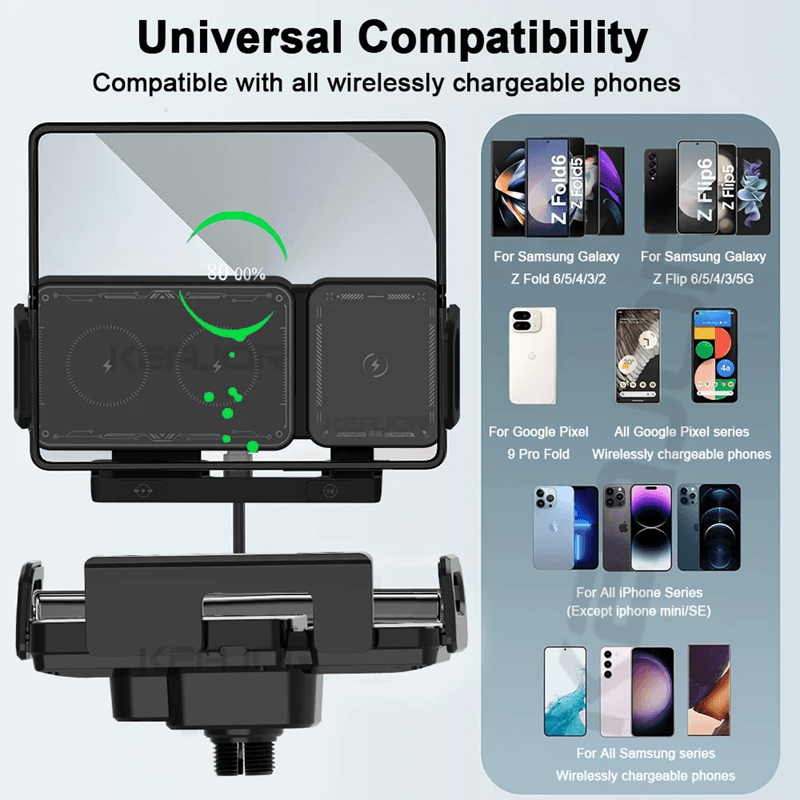 Wireless Car Charger Mount for Samsung Galaxy and Fold Series