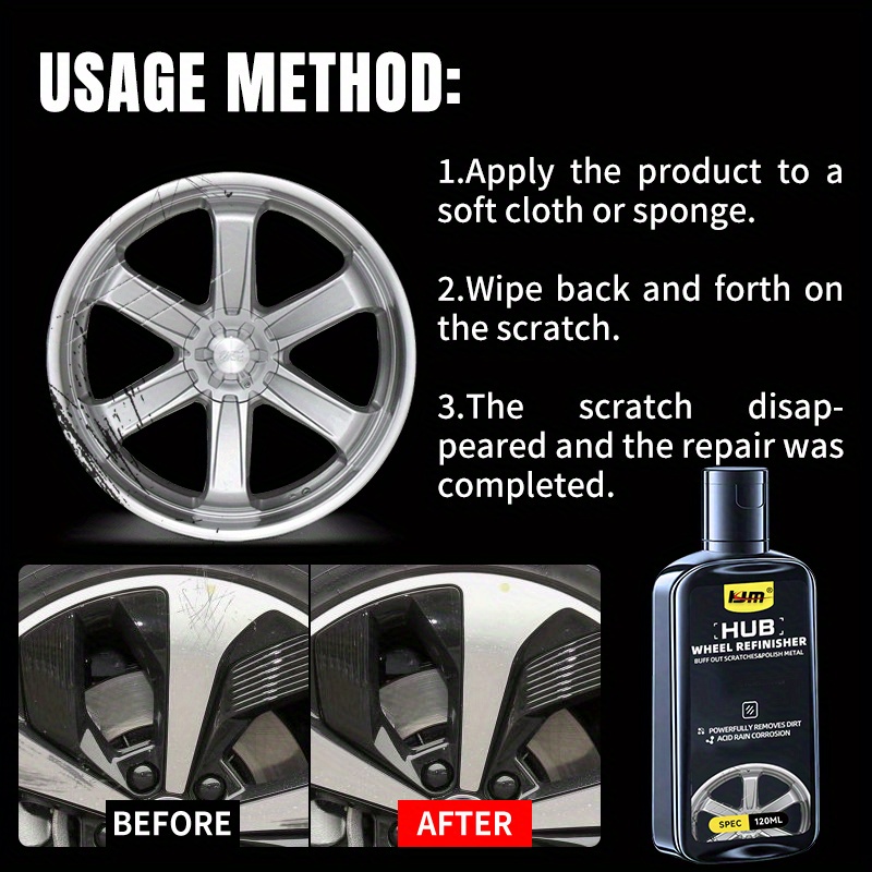 Graphene Alloy Wheel Repair Kit for Scratches, Rust Marks & Rim Shine