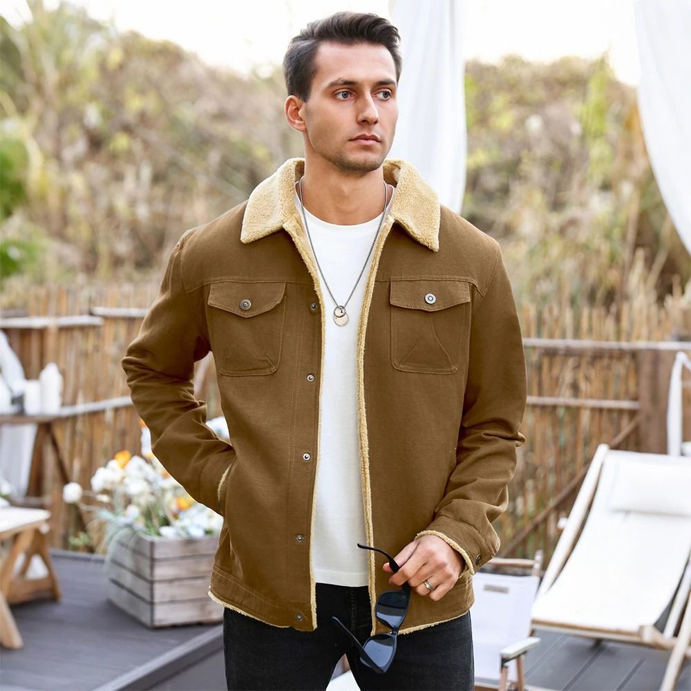 Mens Waterproof Winter Jacket | Thermal Fleece-Lined Outerwear