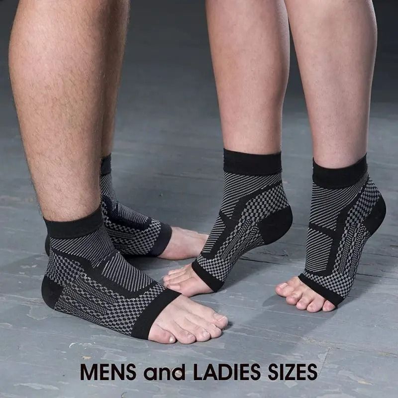 Sports Ankle Support Brace Compression Sleeve for Plantar Fasciitis and Joint Pain Relief