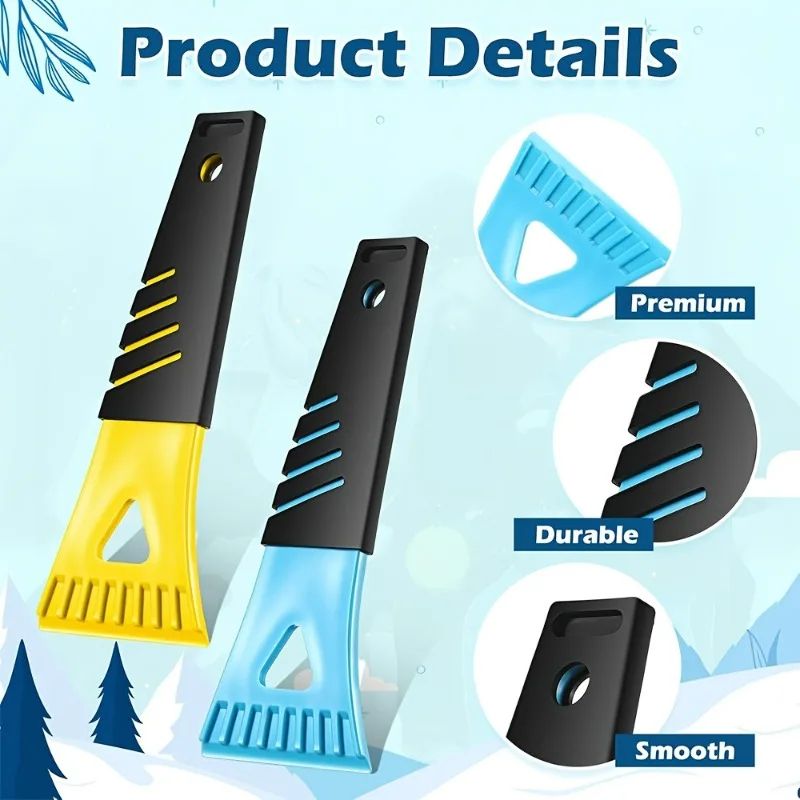 Heavy-Duty PVC Ice Scraper – Non-Electric Car & Freezer Defrost Tool