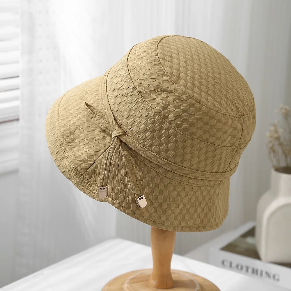 Womens Foldable Bucket Hat Travel Sun Protection Summer Fisherman Hat