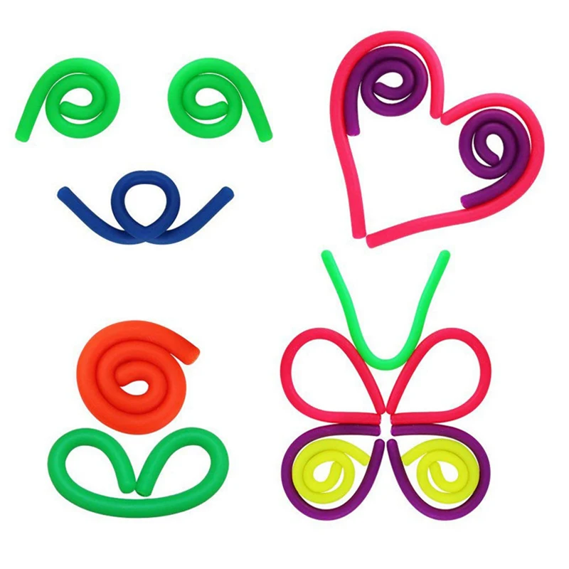 DIY Soft Rubber Noodle Elastic Rope Stress Relief Toy