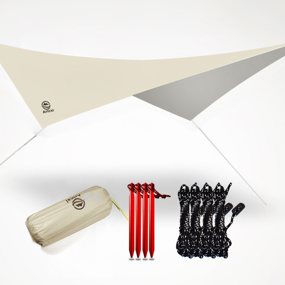 Ultralight Waterproof Camping Tarp Shelter UV Sunshade Rain Fly Canopy