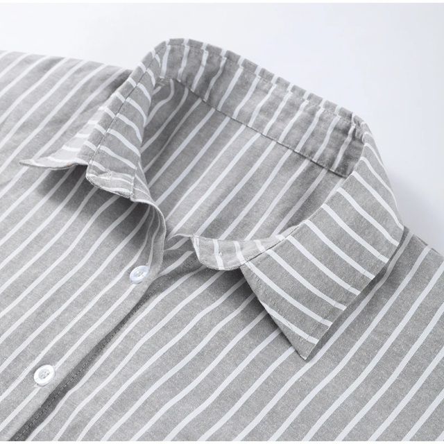 Casual Stripe Print Single Breasted Shirt Sets Womem's Oversized Elastic Waist Shorts Suits 2025 Lady Summer High Street