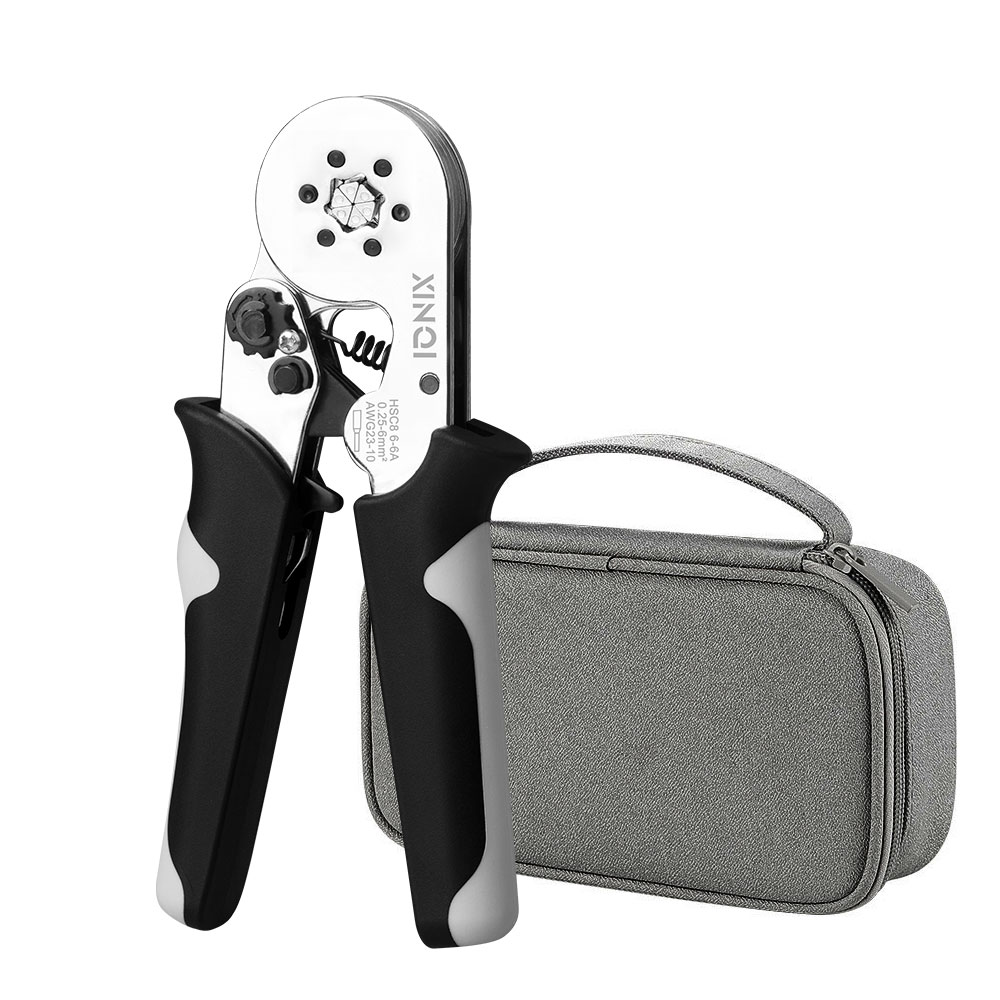 Crimping Tool Tubular Terminal Crimper with Mini Ferrule Electrical Kit and Bag