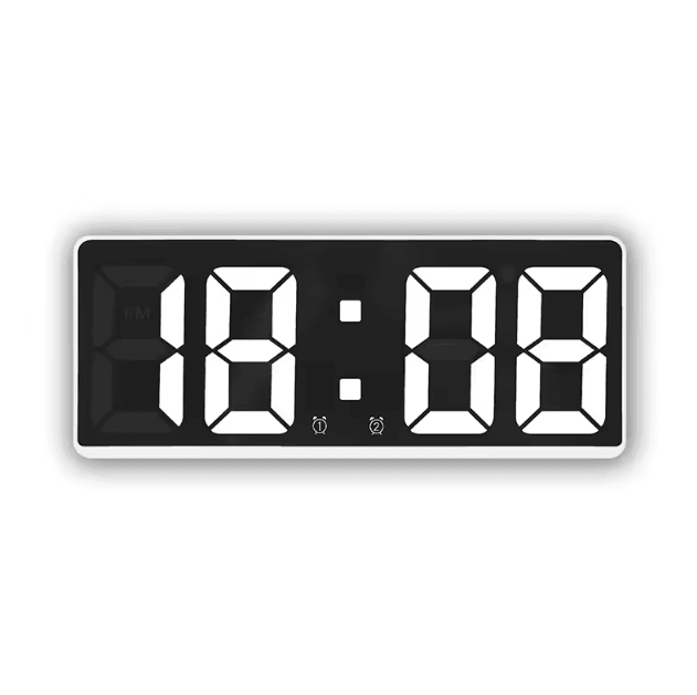 Smart Voice Control LED Digital Alarm Clock – Temperature Display & Snooze Night Mode
