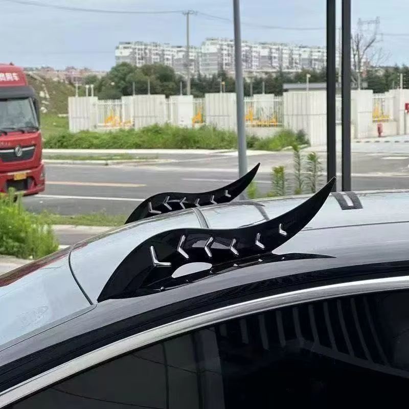 Car Dragon Horn Roof Decoration – 3D Universal Vehicle Exterior Sticker Ornament (1 Pair)