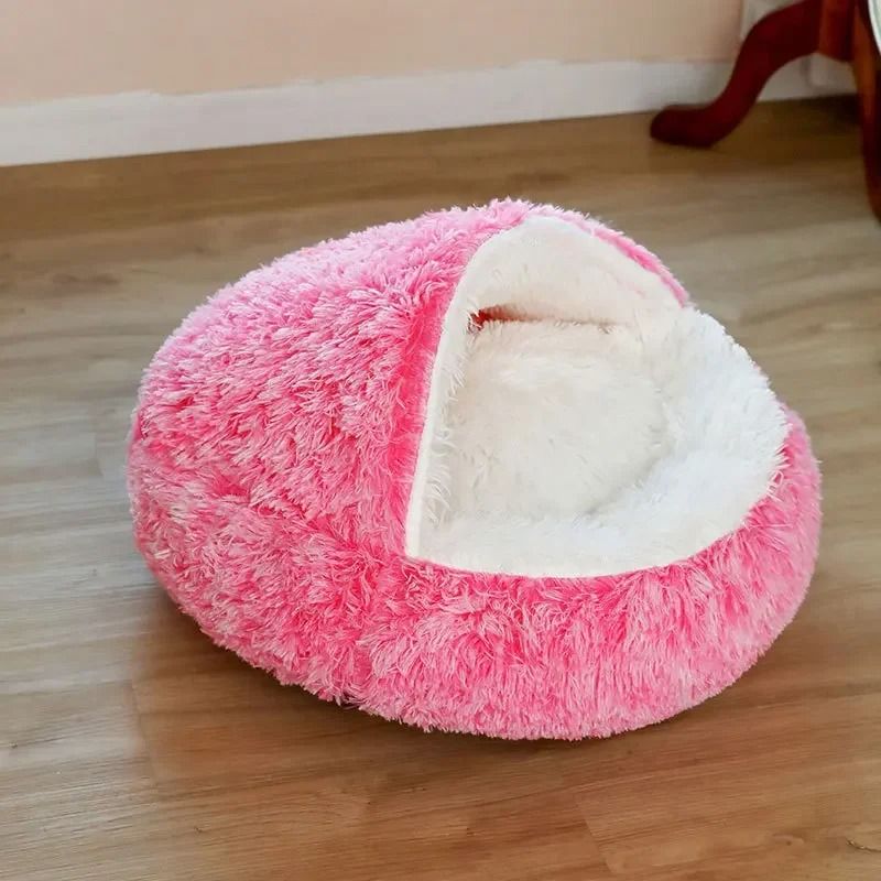 Plush Hooded Anti-Anxiety Pet Sanctuary