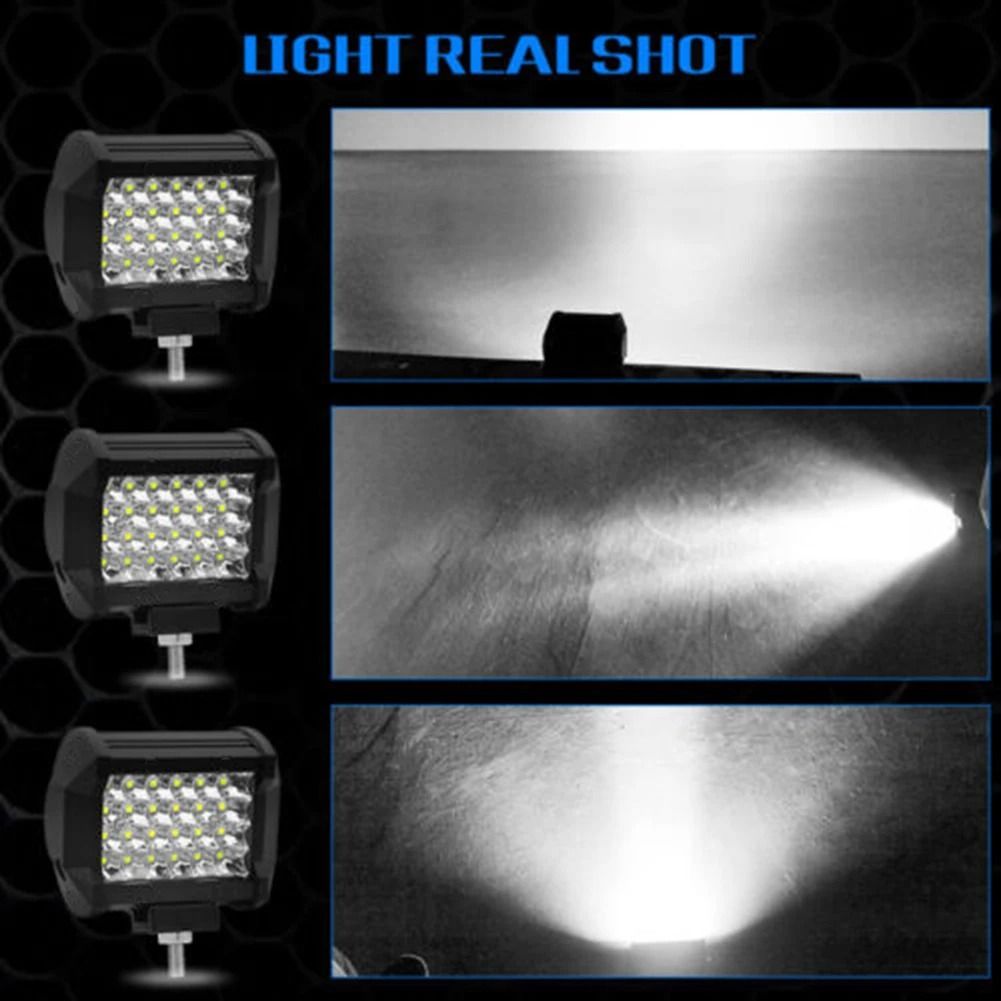 4-Inch 72W High-Intensity LED Car Work Light | Waterproof Night Driving Spotlight for Truck, SUV & Off-Road